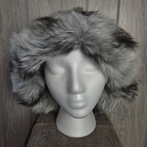 Faux Fur Gray Hat